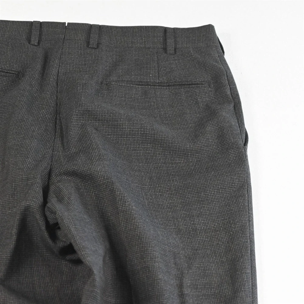 Suitsupply 28x32 Brown Houndstooth‎ Vitale Barberis Brescia Slim Mens Pants